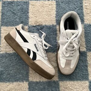 Reebok’s White, Black, and Tan Sneakers